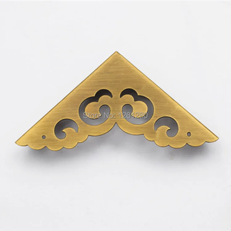 10 шт. антикварная латунная угловая скоба мебель Рабочий стол шкатулка для