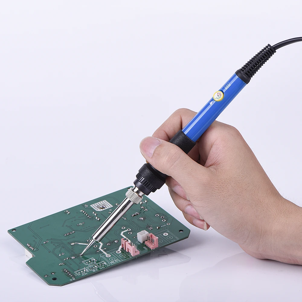 JCD 110V 220V 60W US/EU/UK Plug Electric Soldering iron 908 Adjustable Temperature Solder iron With quality soldering Iron stand
