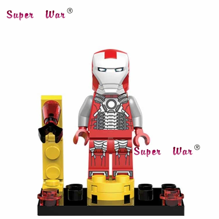 BQ030 Один Marvel Мстители Железный человек Броня коллекционные Tony Stark военная машина строительные блоки кирпичи игрушки для детей - Цвет: BQ030