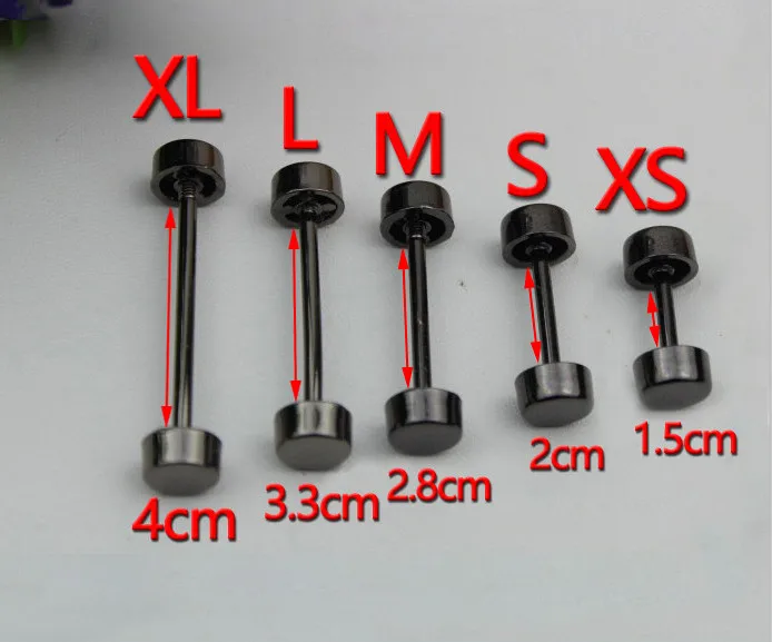 Gun Black 10 шт./лот) DIY золото, серебро, черный пистолет, Бронза Металлические Булавки баров круглый Винт Конец язык бар гантели штанги разъем для сумок - Цвет: Gun Black