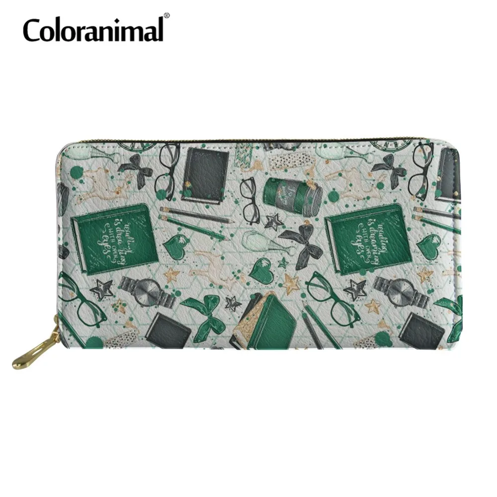 Длинные кошельки Coloranimal на молнии для мужчин и женщин Персонализированные