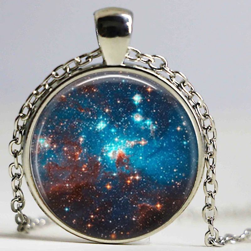 Ожерелье с галактикой ювелирные изделия ожерелье Туманностью кулон для мужчин