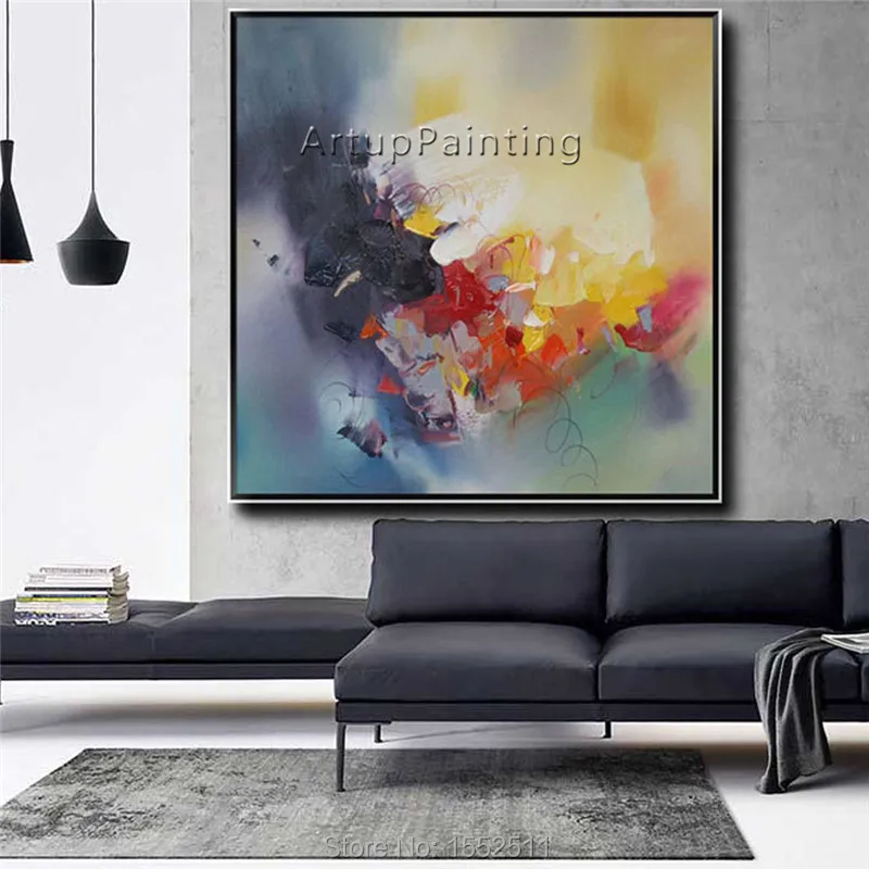 Скандинавская Картина на холсте Современное абстрактное акриловое искусство