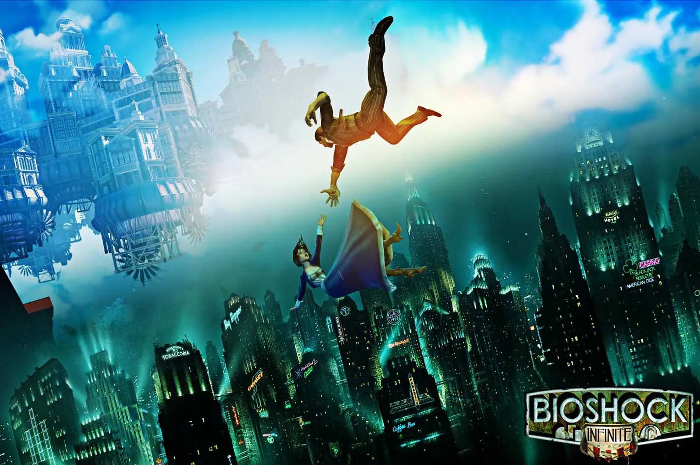 MX021 Горячая видео игра BioShock восхищение Туризм бесконечная пользовательская картина А4 А3 а2 плакат искусство шелк Холст Домашний номер настенный принт Декор