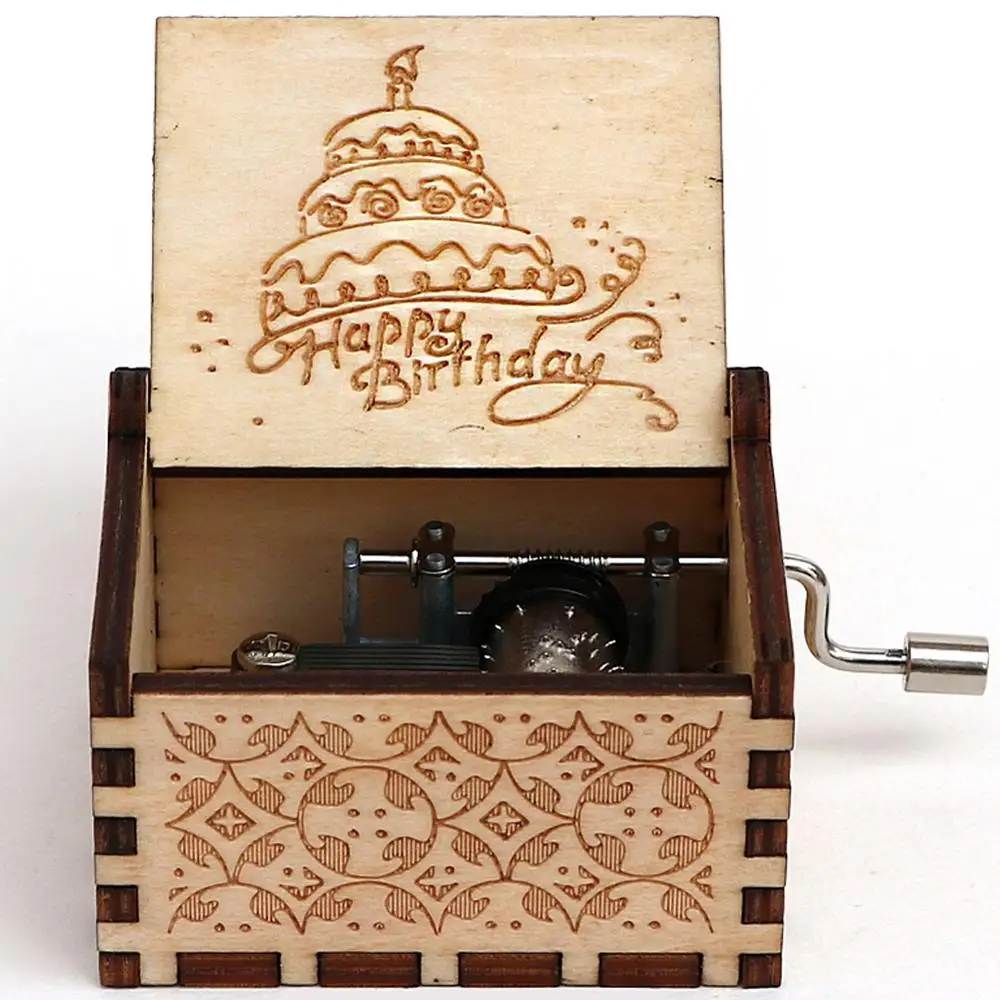 Антиквариат оптом резной Игры престолов Caja De Musica деревянная музыкальная