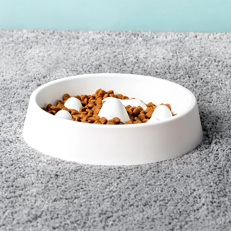 Миска для медленной еды домашних животных здоровый материал медленно