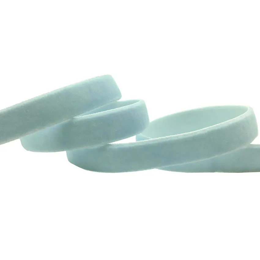 Sky Blue 10 ярдов 3/"(10 мм) бархатная эластичная лента для украшения свадебной вечеринки лента ручной работы подарочная упаковка банты для волос DIY Рождественская лента - Цвет: Sky Blue
