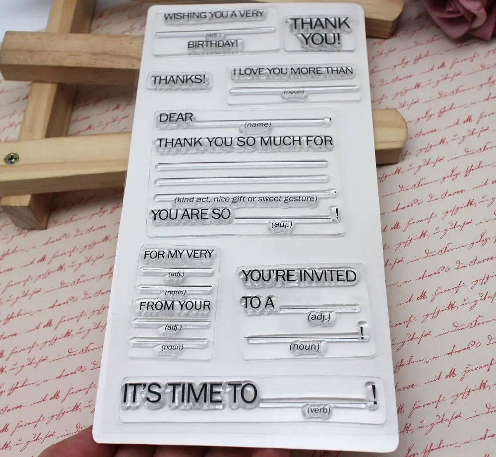 Прозрачные штампы для скрапбукинга альбом изготовления открыток