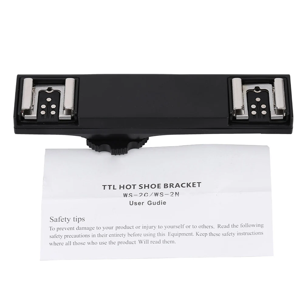 DSLR Двойной Горячий башмак вспышки Speedlite свет кронштейн Splitter для Canon 7DII 70D 5DR/RS 5diii 6D