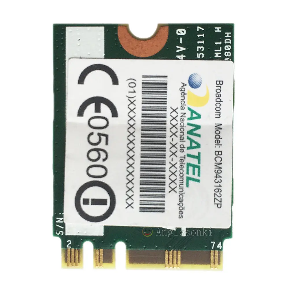 BCM943162ZP AC WLAN карта 2 4G & 5G 433M Wifi + Bluetooth 4 0 NGFF FRU 00JT473 для Lenovo G50 30 45 70M Z50 70 75 E455 E555|wlan card|wifi