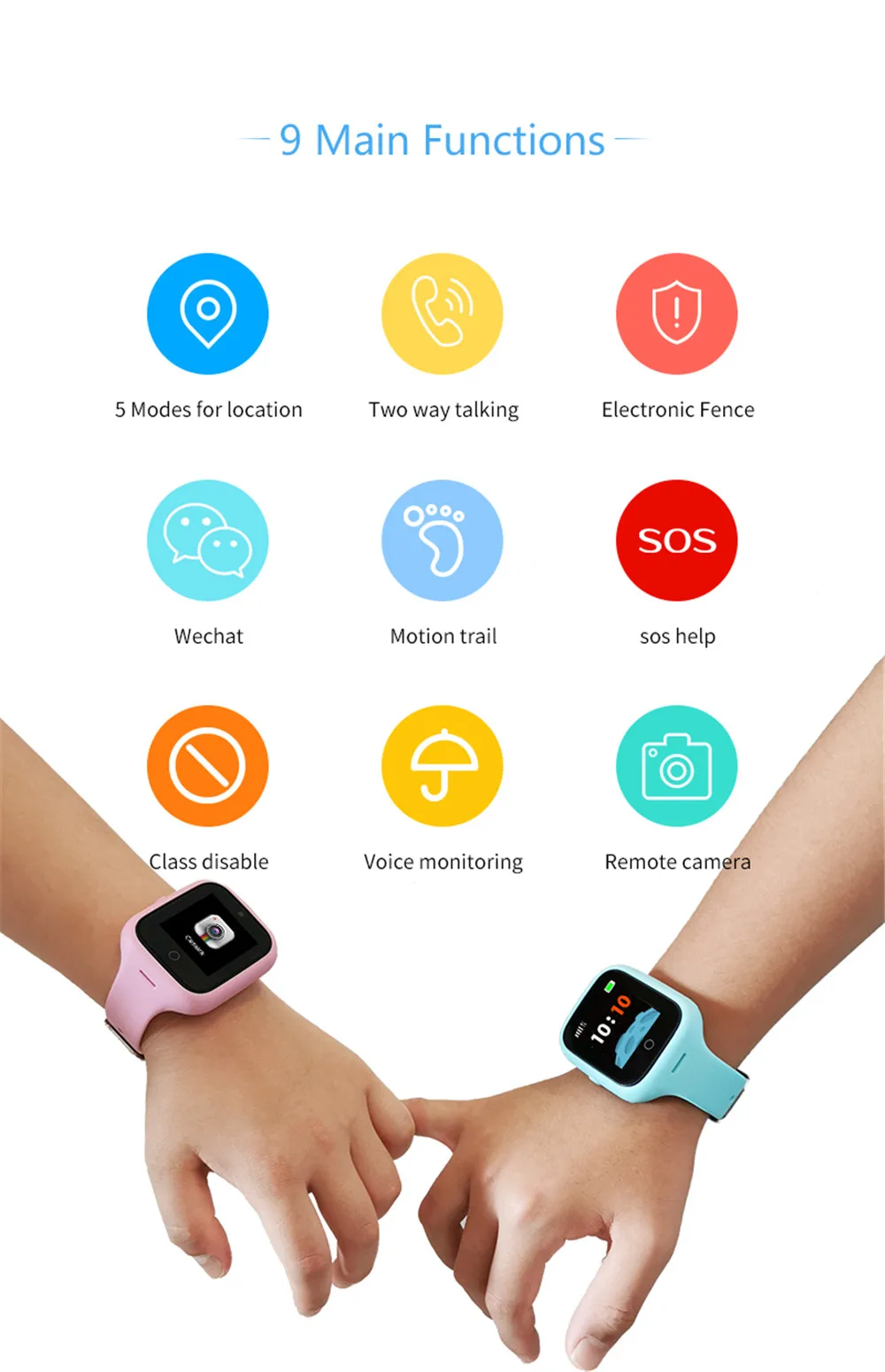 Смарт-часы с защитой от потери, детские gps часы, SOS, двухсторонние телефонные звонки, умные детские часы для iOS, Android, телефон, умные часы
