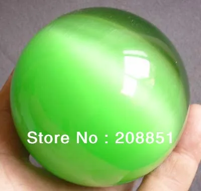 2.9 &quotкрасивый зеленый CAT EYE хрустальный шар BALL ИСЦЕЛЕНИЕ Китай оптовая цена