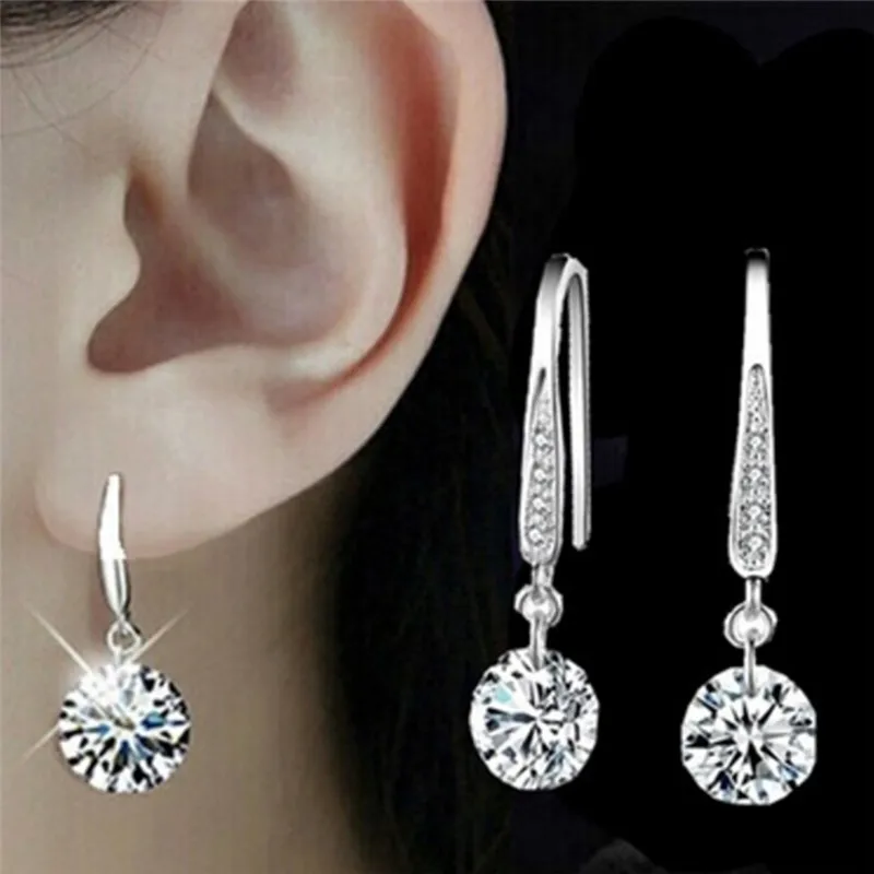 Vrouwen Oorbellen хрустальные стразы Bal Oor Висячие Mode-sieraden boucle d' oreille Drop Verzending | Украшения