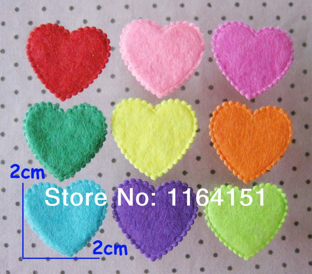400PS мини разноцветные недавно нетканый цветок фетровая вставка с аппликацией для
