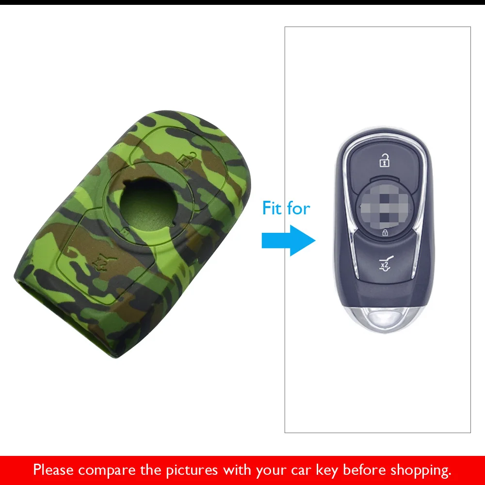 ATOBABI ключи случае камуфляж силиконовый Smart Remote Fobs крышка 3 пуговицы сумка интимные