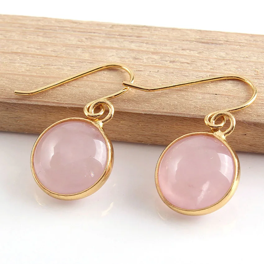 100 уникальные 1 пара светло желтых золотистых сережек кабошонов очаровательные