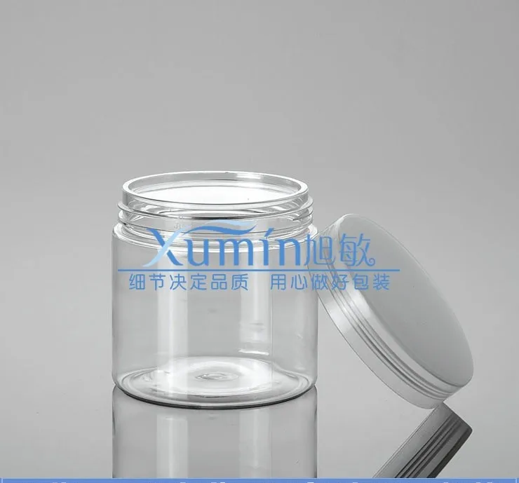 Free shipping: 200ml clear Jar PET Jar with clear PP Cap 200g Mask Container Plastic Cream Jar Lotion Bottle Wholesale 50pcs/lot