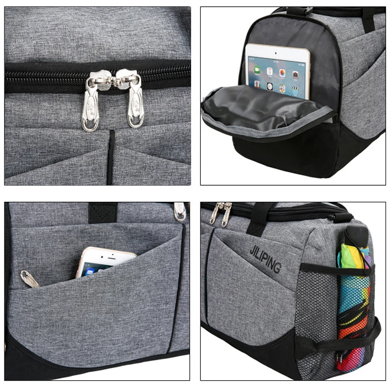 Nylon Waterproof Men's Sports Gym Bag Women Travel Handbag Large Outdoor Tote Luggage Yoga For Fitness Shoulder Duffle Bags