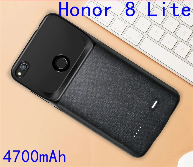 Силиконовый противоударный чехол-батарея Silm для huawei Honor 8 9 Lite 6X 7X Play 8X Nova 3 power bank, чехол-накладка на заднюю панель, чехол s
