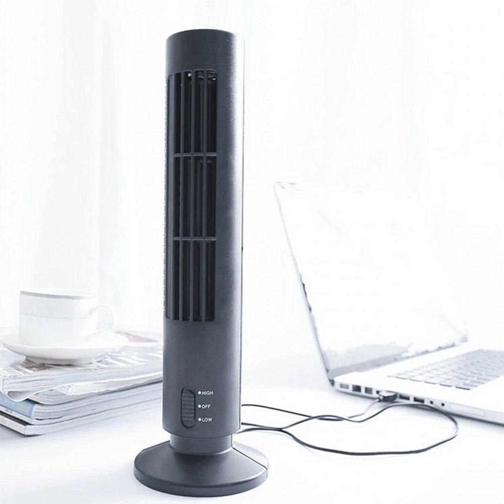 2 киосков мини Bladeless башня вентилятор USB Настольный вертикальный портативный