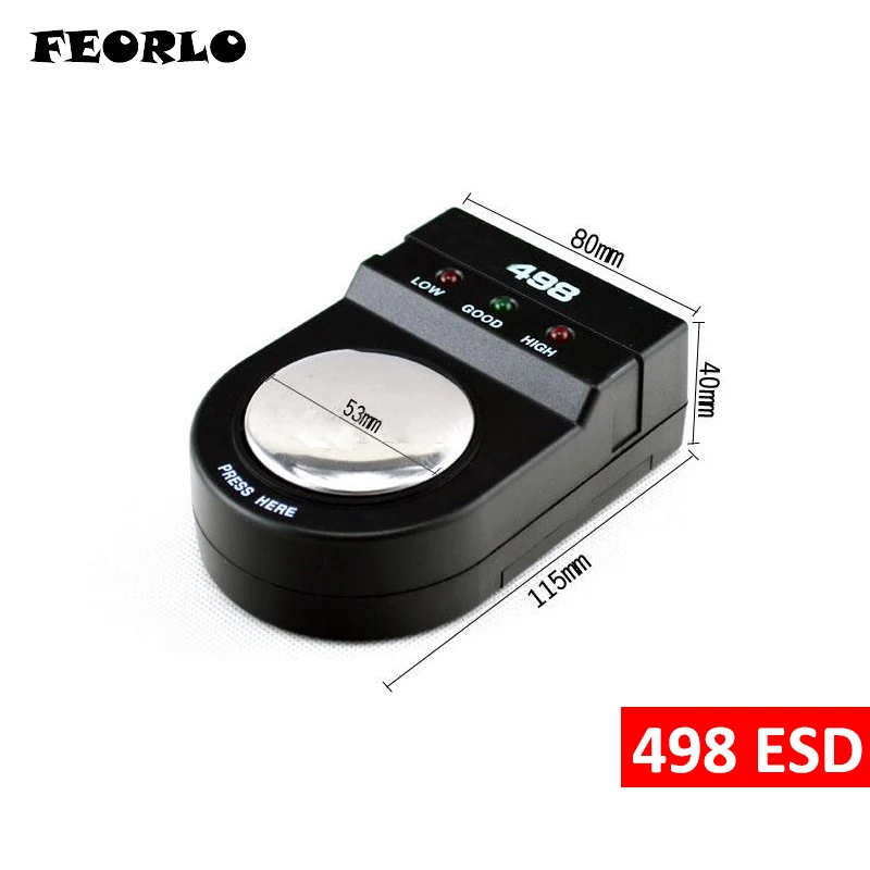 Feorlo высокое качество 498 ESD анти-статические Анти-статический ремешок монитор измерения Антистатический браслет тестер