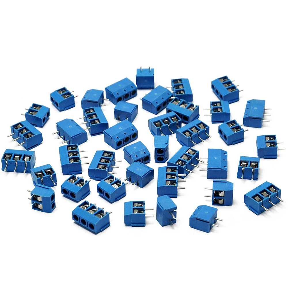 20 шт. KF301 5.0 2P 3P шаг 5 0 мм прямой контакт PCB 2 Pin 3 клеммный блок|Терминалы| |