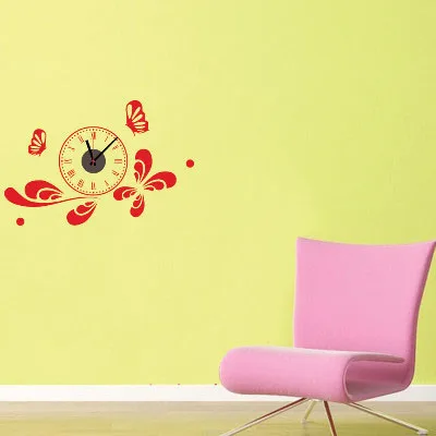 

Juancao clock Sticker Bedroom Living Room Home DIY Removable Mural PVC Decal custom removable waterproof