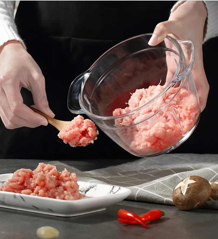 Мясорубка из стекла/нержавеющей стали измельчитель автоматическая