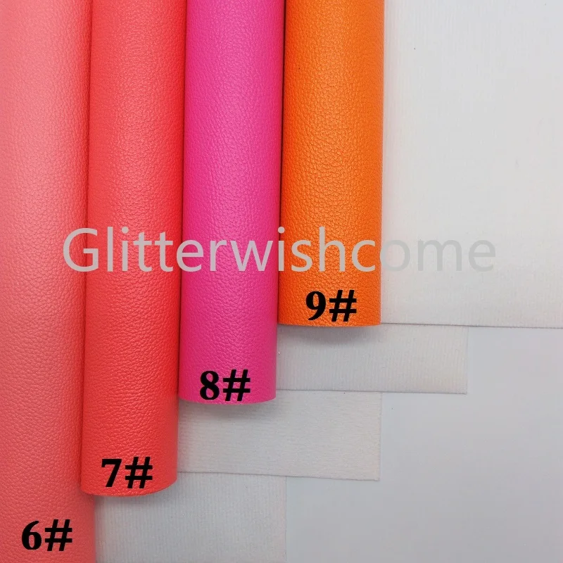 Glitterwishcome 21X29 см A4 размер винил для бантов неоновый тиснение личи Кожа Fabirc искусственная кожа листы для бантов, GM339A
