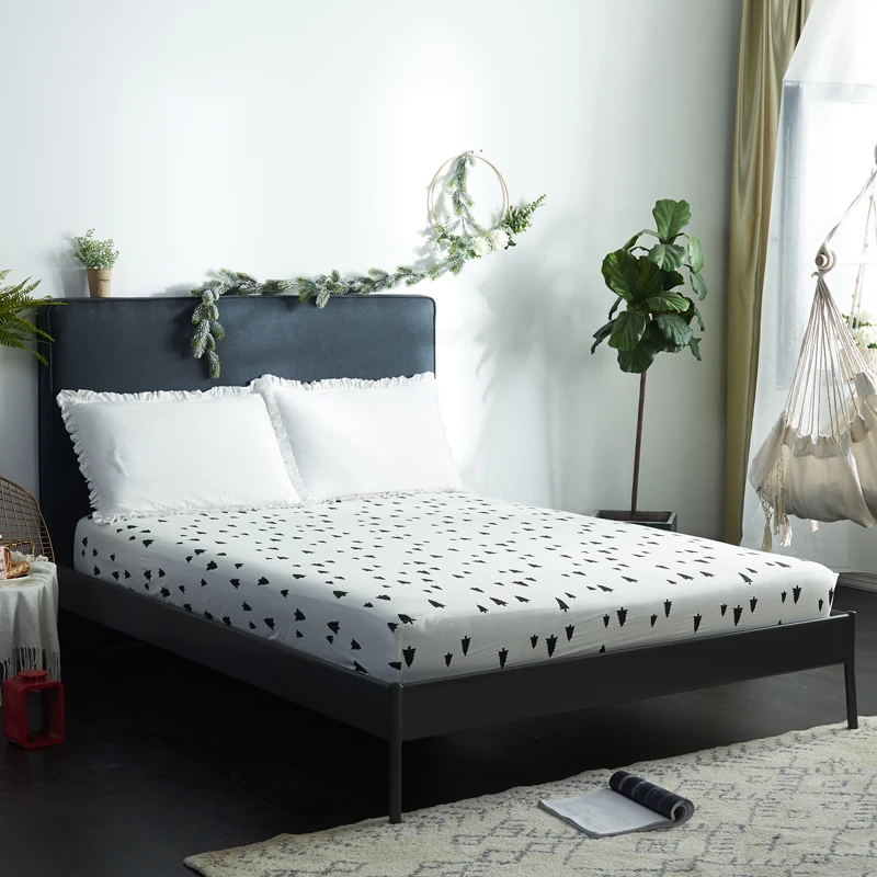 Простыня с леопардовым принтом 100% хлопок эластичный матрас подходит ко всему