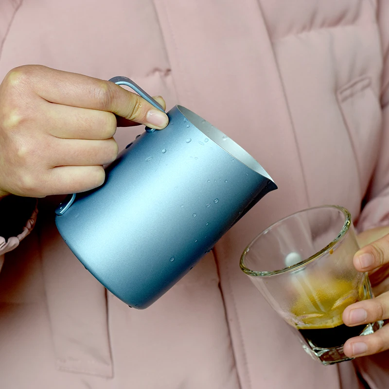 Стальной молочный кувшин для кофе эспрессо бариста крафт латте 400ml700ml|Кувшины