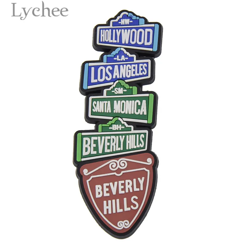 Lychee Life Голливуд Забавный резиновый магнит на холодильник креативный 3D