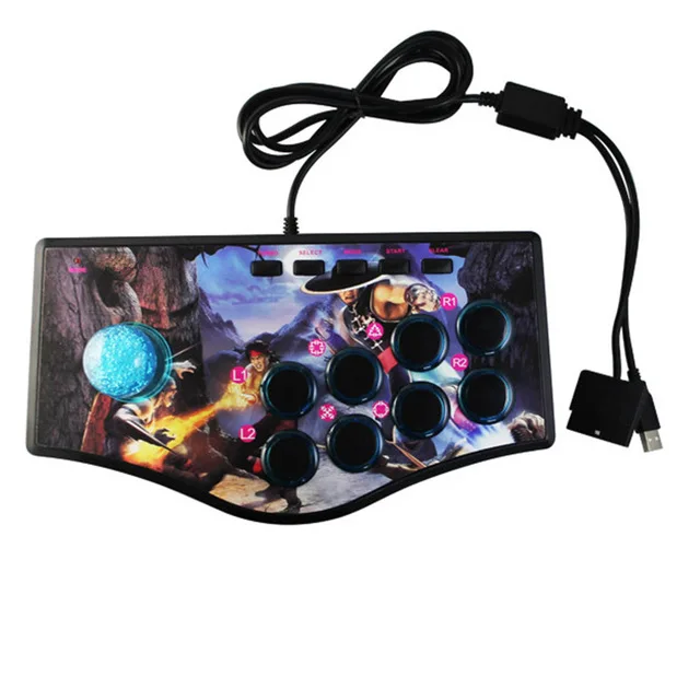 Игровой джойстик 3 в 1 стиле ретро USB клавиатура контроллер для PS2/PS3/PC/Android OTG