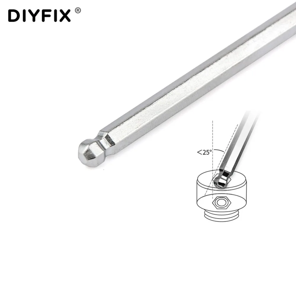 DIYFIX портативный шестигранный универсальный ключ Отвертка Гаечный Ключ Torx набор ключей длинная рука/короткая рука метрический шариковый ключ набор ручных инструментов