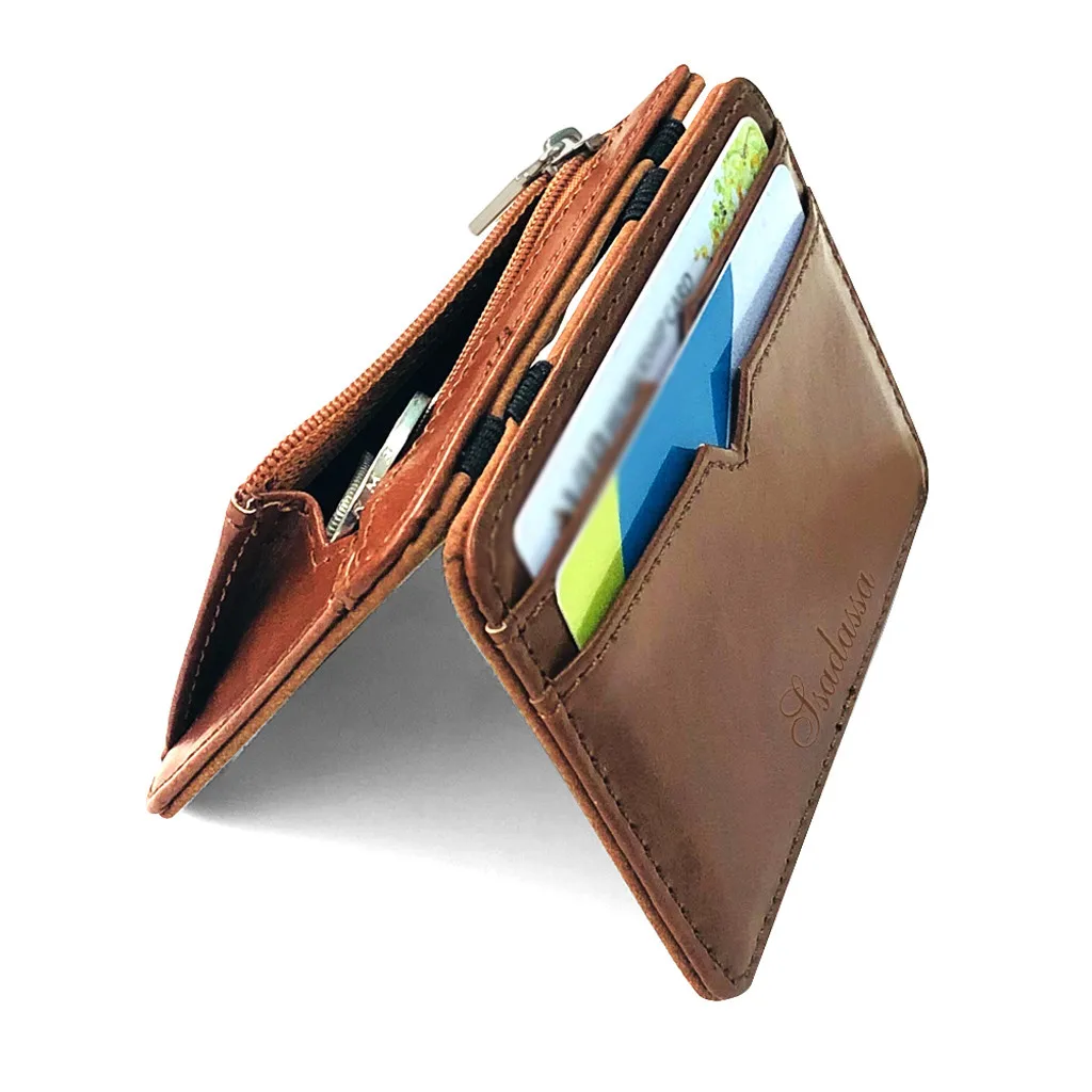 Модный мужской кожаный деловой кошелек с отделением для банковских карт