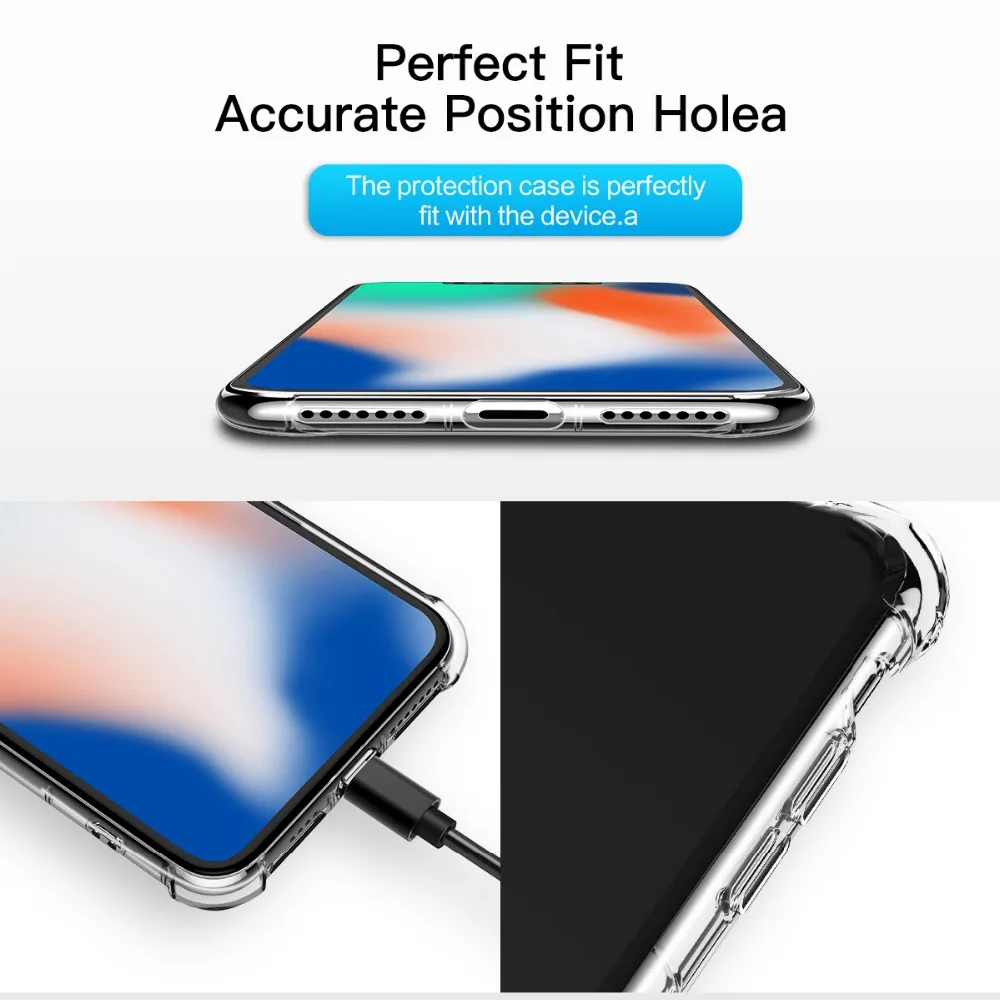Гибкий чехол из ТПУ для iPhone XS Max XR, Rock air Чехол для подушки наволочка для iPhone XS, кристально чистый чехол для iPhone XS max
