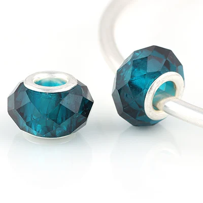 10 шт./партия бусины шармы с голубым кристаллом|for pandora|blue crystal beadsczech bead |