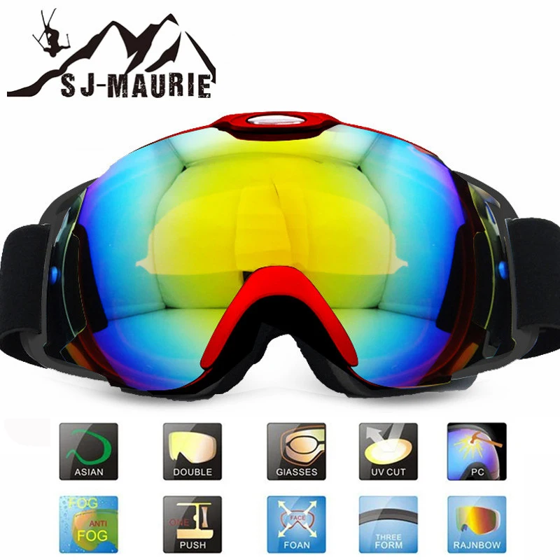 SJ Maurie лыжные очки Masque De Ski для мужчин и женщин Снежная маска сноуборда альпинизма