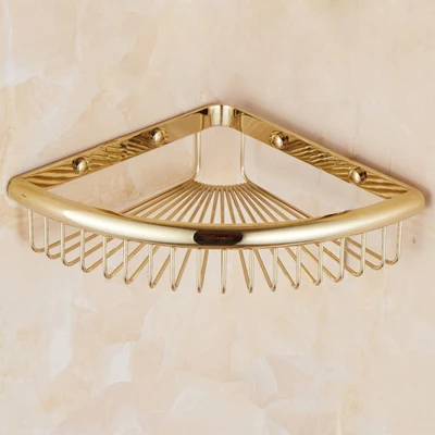 single shelf only Серия FZ золотые полированные толстые аксессуары для ванной комнаты, набор аксессуаров для ванной, Полка для полотенец, держатель для бумаги, тканевый крючок 414 г - Цвет: single shelf only