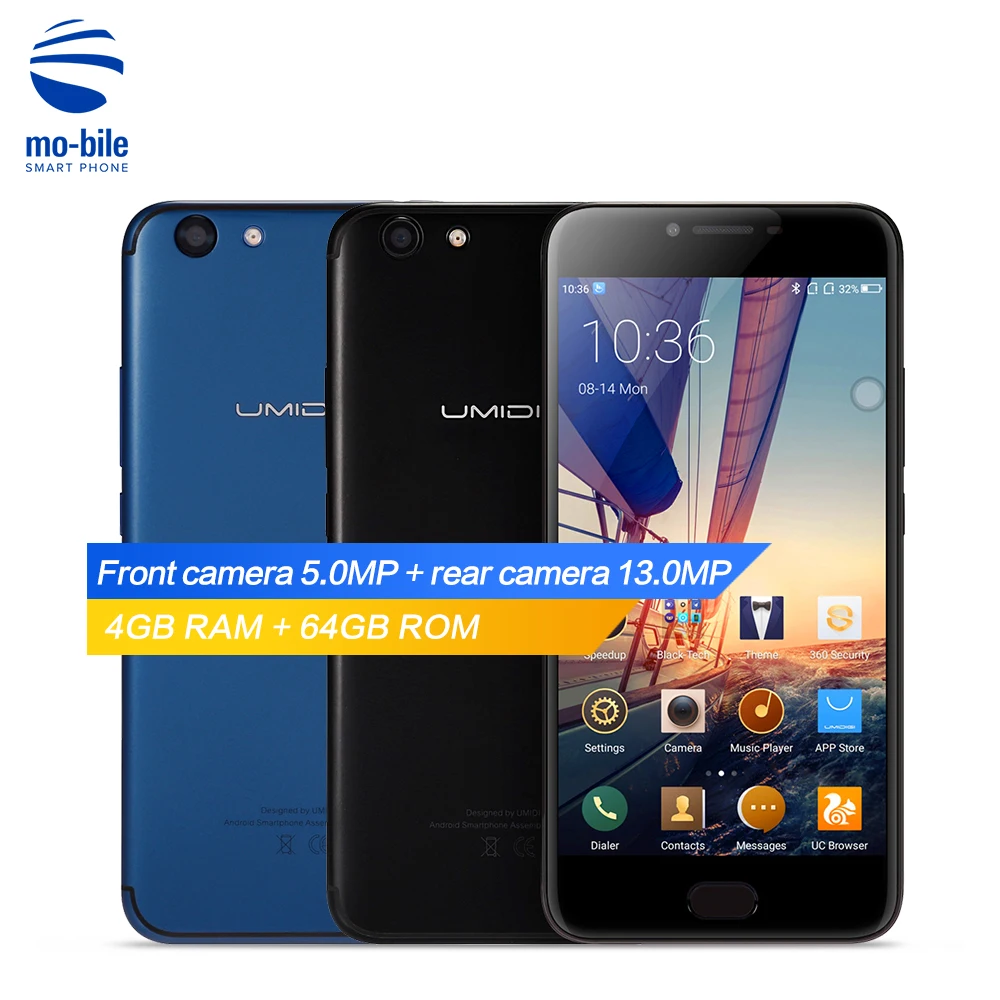 UMIDIGI C Note 2 Смартфон 5.5 дюйма 1920*1080 Окта-кор память 4 ГБ оперативной памяти 64 ГБ встроенной памяти Мобильный телефон с аккумулятором 4000 мАч 4G LTE Мобильный телефон