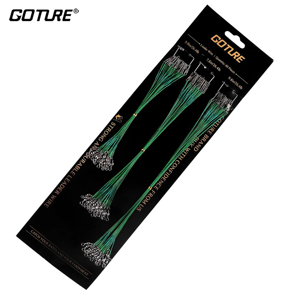 Штоф 60 шт./лот анти-укус твердая нержавеющая сталь следов проволочный вдеватель