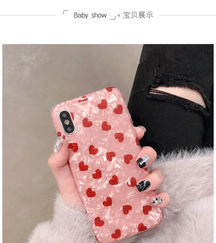 Чехол для телефона Gimfun с милым сердечком для Iphone Xr 7 Xs Max 6 8Plus силиконовый чехол для Iphone 11 11Pro Max чехол tpu чехол