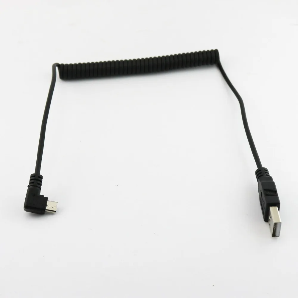 10 шт. спиральный адаптер с вилкой USB 2 0 А папа на Micro 5 штырьков футов/1 м