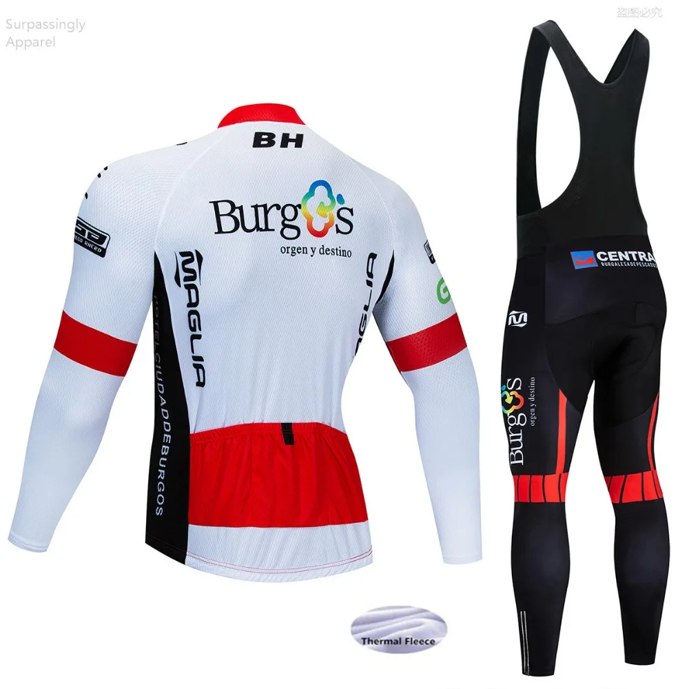 BH Pro Team зима 2018 трикотаж 16D колодки велосипед брюки комплект мужские Ropa Ciclismo