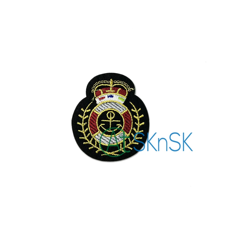 2 шт./лот Королевский флаг императора патч Сделай Сам ткань вышитая нашивка
