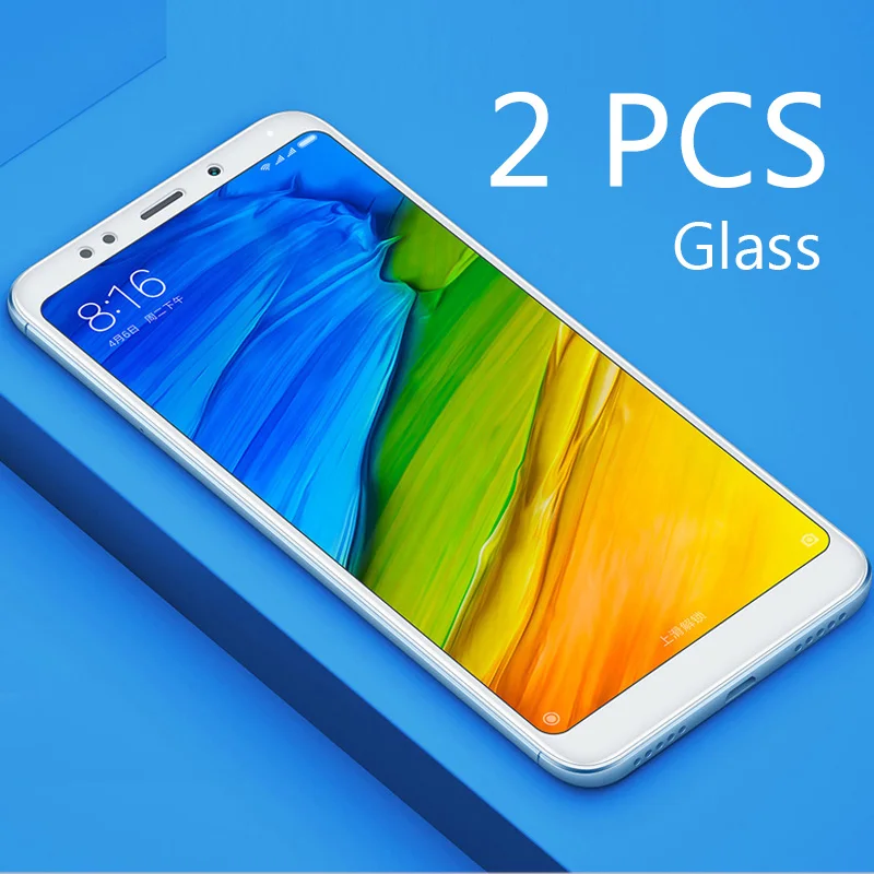2 шт. защита для экрана Xiaomi mi 5X6X8 закаленное стекло Red 5 6 Note 4X защитное с