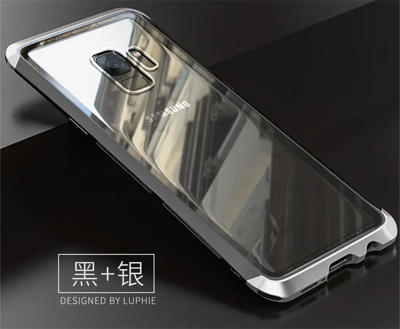 Металлический бампер для samsung Galaxy S9 чехол S 9 прозрачный стеклянный чехол для Galaxy S9 чехол для samsung Galaxy S9 Plus чехол