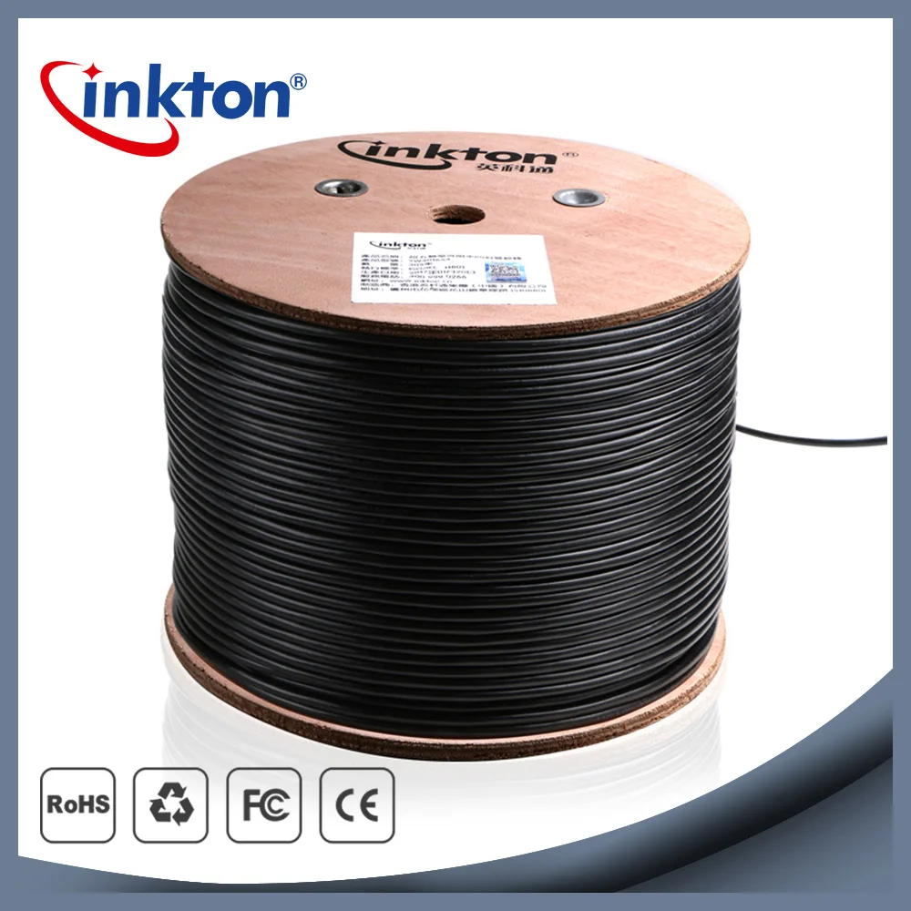 Inkton 50 м/100 м/305 м Открытый водонепроницаемый UTP кабель Cat5e Ethernet Rj45 рулонный