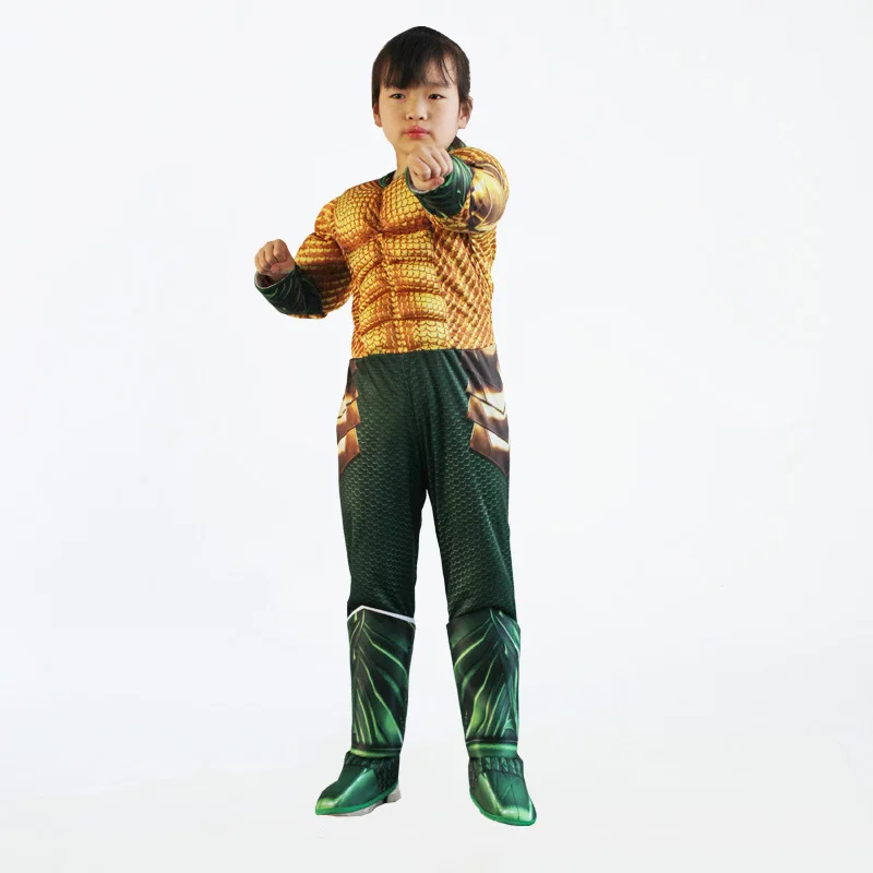 Карнавальный костюм Aquaman для мальчиков Детский супергероя вечерние костюмы