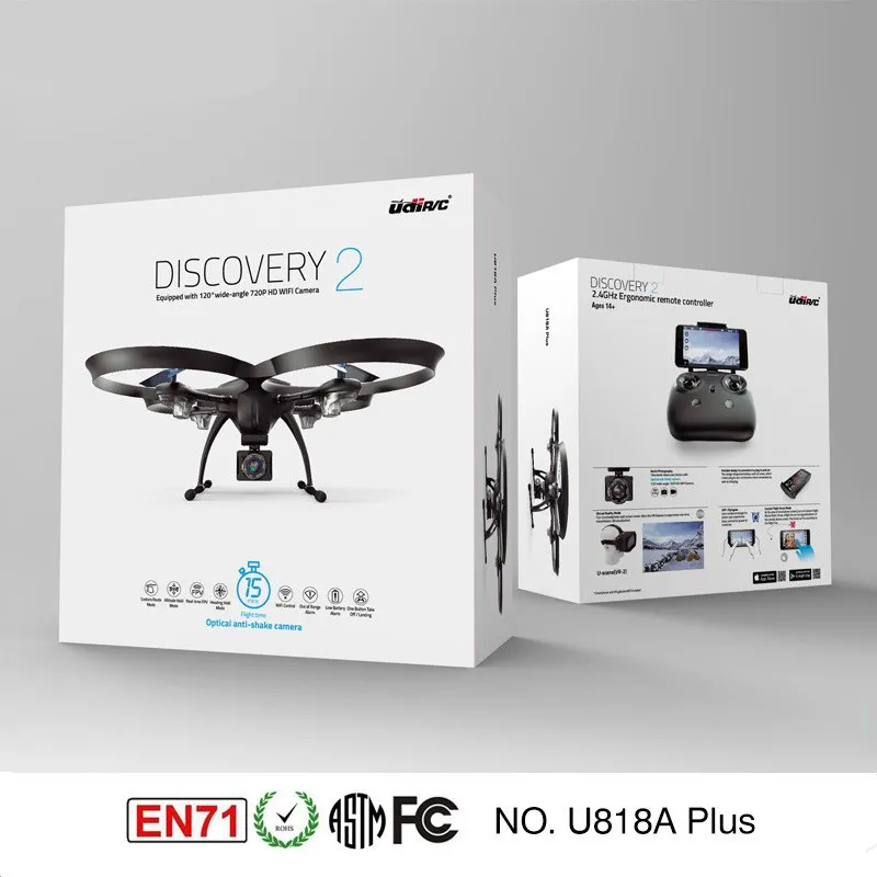 

Quadcopter With Optical Image Stabilization HD FPV Camera 1280 x 720P UDI U818A-Plus WIFI, Highly Stable Quadcopter